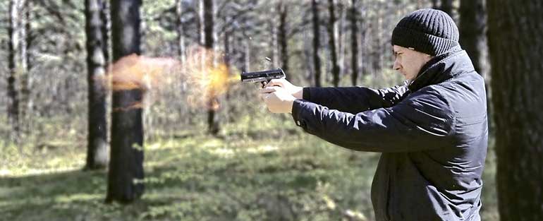 shooting with licensed handgun